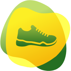 Սպորտային կոշիկի պատկերակ, որը ցույց է տալիս ֆիզիկական ակտիվություն